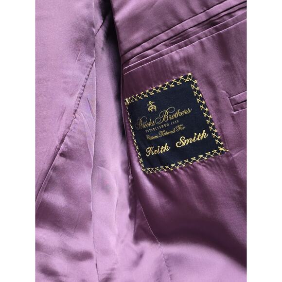 Brooks Brothers Italian Silk Classic Fit Wool-Linen-Silk Overcheck 1818 Sport 39 - Picture 6 of 7